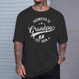 Promoted To Grandpa Est 2024 Fathers Day New Grandpa T-Shirt Gifts for Him
