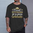 Proud Boyfriend Of A 2024 Graduate Senior Graduation Men T-Shirt Gifts for Him