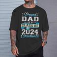 Proud Dad Of A Class Of 2024 Graduate Senior 2024 T-Shirt Gifts for Him