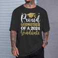 Proud Godmother Of A 2024 Graduate Graduation Family T-Shirt Gifts for Him