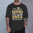 Proud Mom Of 4Th Grade Graduate 2024 Elementary Grad T-Shirt Gifts for Him