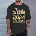 Proud Son Of 2024 Graduate College Graduation T-Shirt Gifts for Him