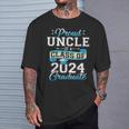 Proud Uncle Of A Class Of 2024 Graduate Senior 2024 T-Shirt Gifts for Him