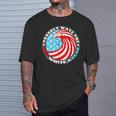 Proudly Wave The Red White Blue 4Th Of July Beach T-Shirt Gifts for Him