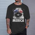 Pug 4Th Of July Merica Men Women Usa American Flag T-Shirt Gifts for Him