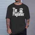 The Pugfather Pug Dad Dog Father Father's Day Kawaii T-Shirt Gifts for Him