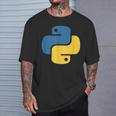 Python Logo Programmer T-Shirt Geschenke für Ihn