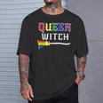 Queer Witch Pride Lesbian Gay Rainbow T-Shirt Gifts for Him