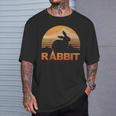 Rabbit Lover Vintage Retro T-Shirt Gifts for Him
