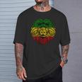 Rasta Reggae Rastafari Lion Jamaican Pride Hippie Lover T-Shirt Gifts for Him