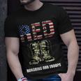 Red Friday Military Veteran Honoring Our Troops T-Shirt Gifts for Him