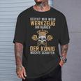 Reicht Mir Mein Werkzeug Ihr Jester Mechatroniker Workshop T-Shirt Geschenke für Ihn