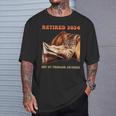 Retired Not My Problem Anymore Cat Retirement 2024 T-Shirt Gifts for Him