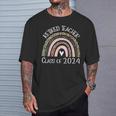 Retired Teacher Class Of 2024 Retirement Leopard Rainbow T-Shirt Gifts for Him
