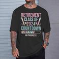 Retirement Primary Elementary Teacher 2024 Retiring Progress T-Shirt Gifts for Him