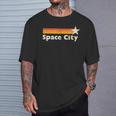 Retro Distressed Houston Baseball Space City T-Shirt Gifts for Him