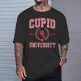 Retro Cupid University Est 1415 Couples Valentines Day T-Shirt Gifts for Him