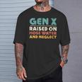 Retro Gen X Raised On Hose Water And Neglect Vintage T-Shirt Gifts for Him