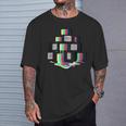 Retro Tv's Test Pattern T-Shirt Gifts for Him