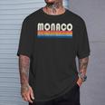 Retro Vintage 70S 80S Style Monaco T-Shirt Gifts for Him