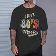 Retro Vintage 80'S Music I Love 80S Music 80S Bands T-Shirt Gifts for Him