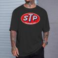 Retro Vintage Gas Station Stp Motor Oil Car Bikes Garage T-Shirt Gifts for Him