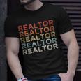 Retro Vintage Realtor Real Estate Agent Idea T-Shirt Gifts for Him