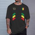 Retro10 Senegal Football Senegal Bandera De Senegal Camiseta unisex Regalos para él