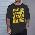 Rise Up Against Asian Hate Aapi Pride Proud Asian American T-Shirt Gifts for Him