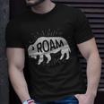 Roam Buffalo Distressed Bison Wanderer T-Shirt Gifts for Him