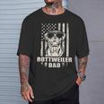 Rottweiler Dad Cool Vintage Retro Proud American T-Shirt Gifts for Him