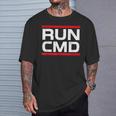 Run Cmd Programmer Sys Admin T-Shirt Geschenke für Ihn