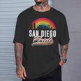 San Diego Pride Lgbt Lesbian Gay Bisexual Rainbow Lgbtq T-Shirt Gifts for Him