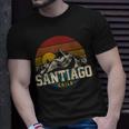 Santiago Chile Vintage Mountains Retro Souvenir T-Shirt Gifts for Him