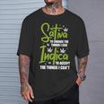 Sativa To Change The Things I Can Indica Cannabis Weed Leaf T-Shirt Gifts for Him