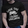 Save The Chubby Unicorns Retro Vintage Rhino Unicorn T-Shirt Gifts for Him