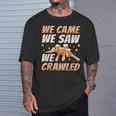 We Came We Saw We Crawled Bar Crawl Craft Beer Pub Hopping T-Shirt Gifts for Him