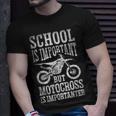 School Is Important But Motorcross Is Importanter Dirt Bike T-Shirt Gifts for Him