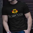 Schröder Surname German Family Name Heraldic Eagle Flag T-Shirt Gifts for Him