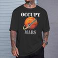 Sci-Fi Space Interstellar Rocket Starship Occupy Mars T-Shirt Gifts for Him