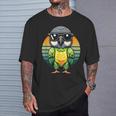 Senegal Parrot With Sunglasses Kawaii Senegal Parrot T-Shirt Gifts for Him