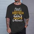 Senior 2024 Proud Little Brother Of A Class Of 2024 Graduate T-Shirt Gifts for Him