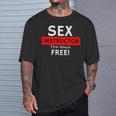 Sex Instructor First Lesson Free Naughty Rude Jokes Prank T-Shirt Gifts for Him