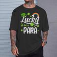 Shamrocks Lucky To Be A Para Happy St Patrick's Day T-Shirt Gifts for Him