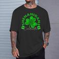 Shenanigans Coordinator St Patrick's Day Clovers Hamburgers T-Shirt Gifts for Him