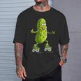 Skater Pickle Kostüm Für Inlineskating Liebhaber T-Shirt Geschenke für Ihn