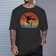 Skaters Having Fun Retro Sunset Skateboard N Skater T-Shirt Geschenke für Ihn