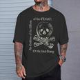 Skull Crossbones O The Fatal Stamp Beige T-Shirt Gifts for Him