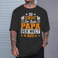 So Sieht Der Beste Papa Der Welt Ausatertag Geschenkidee T-Shirt Geschenke für Ihn