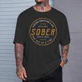 Sober Since 2004 17 Year Sobriety Anniversary Quote T-Shirt Gifts for Him
